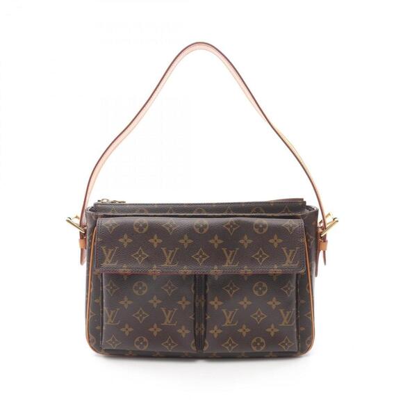 LOUIS VUITTON Brown Monogram Leather Shoulder Bag - Picture 1 of 11